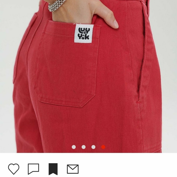 Red Lucy & Yak Sustainable Jeans - Picture 2 of 4